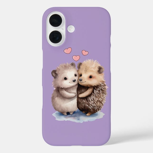 Adorable Hedgehog Case-Mate iPhone Case (Back)