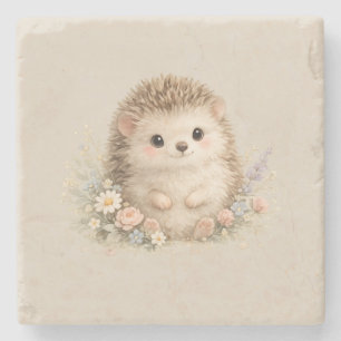 Adorable Hedgehog European Garden Stone Coaster