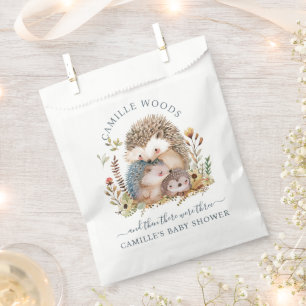 Adorable Hedgehog Family Baby Shower  Favour Bag