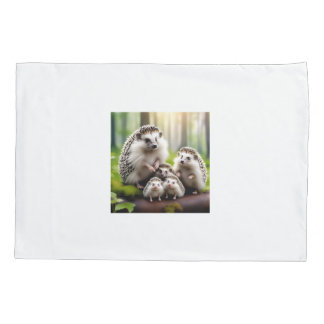 Adorable Hedgehog Family Pillowcase for Kids