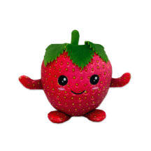 Adorable High-Quality Red Strawberry 5" Plushie