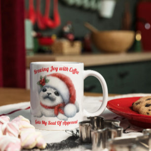 Adorable Holiday Baby Seal - Cute & Festive  Coffee Mug