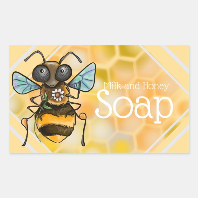 Adorable Honey Bee Labels (Front)