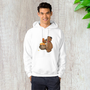 Adorable Honey Loving Bear with Honey Pot  Hoodie