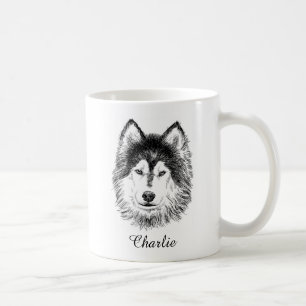 Adorable Husky Dog Coffee Mug