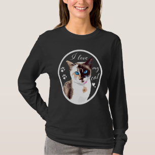 Adorable I Love My Cat T-Shirt