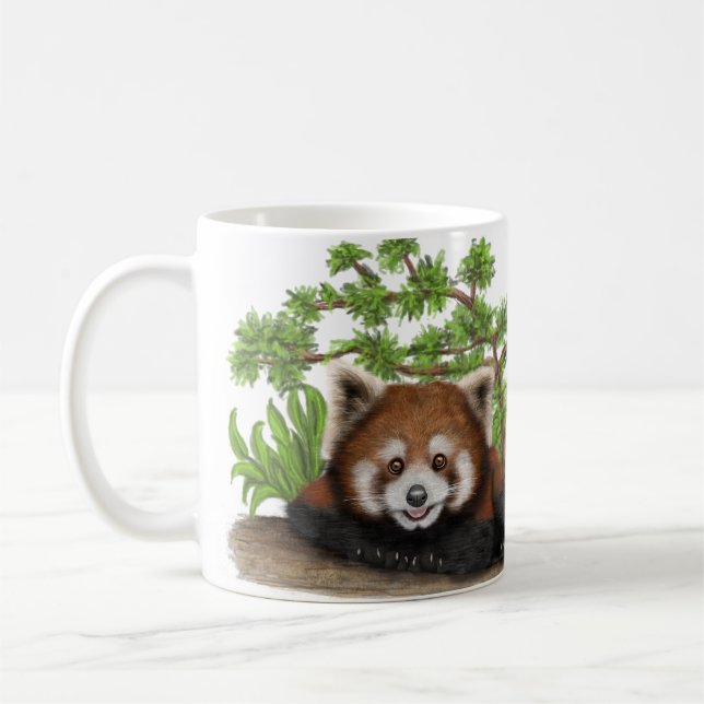 Adorable I Loved Red Panda Kids Coffee Mug (Left)