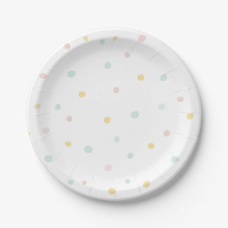 Adorable Ice Cream Sprinkles Birthday Party Plate