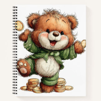 ADORABLE IRISH THEMED TEDDY BEAR NOTEBOOK