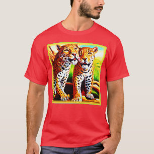 Adorable Jaguar Cubs in the Jungle. Buy Now T-Shirt