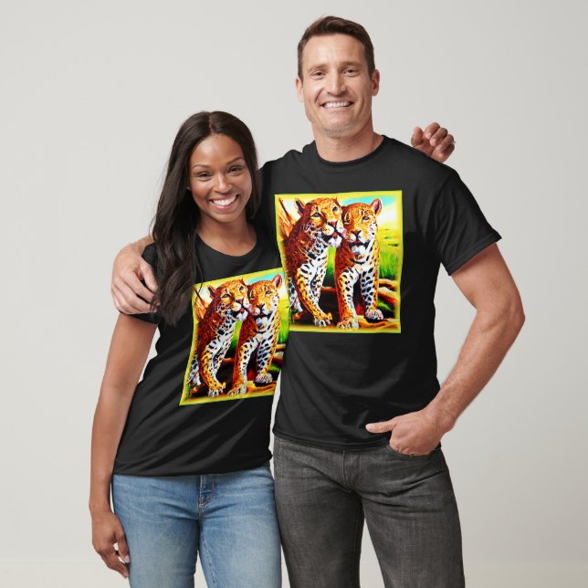 Adorable Jaguar Cubs in the Jungle. Buy Now T-Shirt (Unisex)