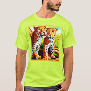 Adorable Jaguar Cubs in the Jungle. Buy Now T-Shirt