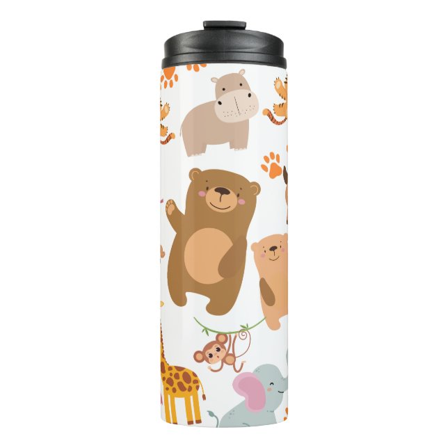 Adorable Jungle Friends Travel Mug (Front)