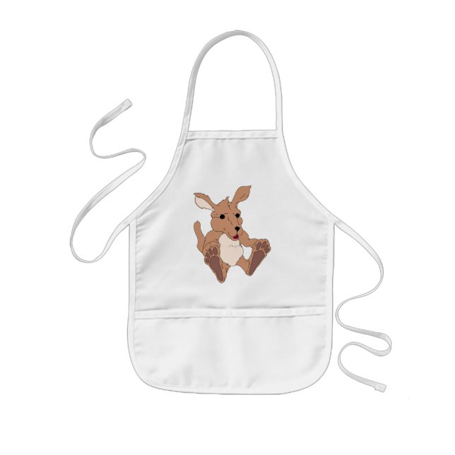 Adorable Kangaroo Kids Apron (Front)