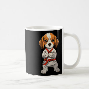 Adorable Karate Dog With Determined Look Coffee Mug