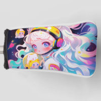 Adorable Kawaii Anime Girl in Space