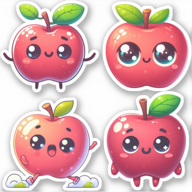 adorable kawaii apples (Front)