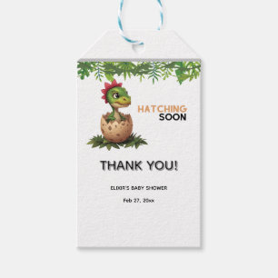 Adorable Kawaii Baby Dinosaur Hatching Gift Tags