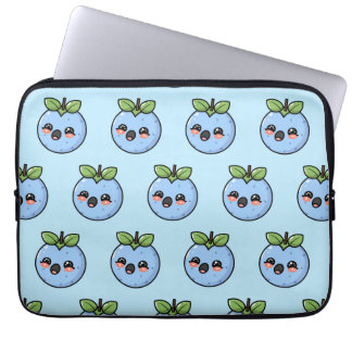 adorable Kawaii Blueberry Plushii Laptop Sleeve