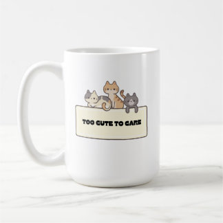 Adorable Kawaii Cats Funny Cute Cat Design Coffee Mug
