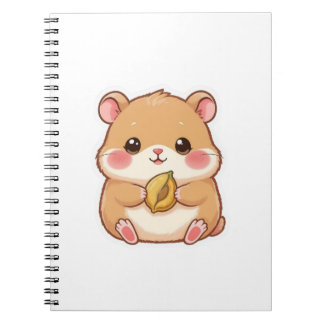 Adorable Kawaii Chibi Hamster Notebook