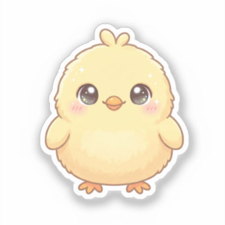Adorable Kawaii Chick Sticker