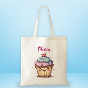 Adorable Kawaii Cupcake Tote Bag