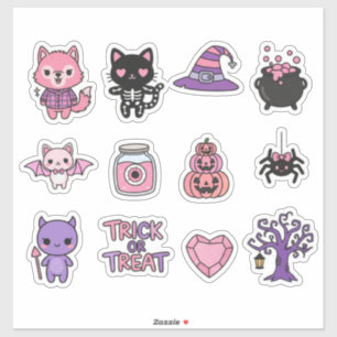 Adorable Kawaii Halloween Sticker Pack