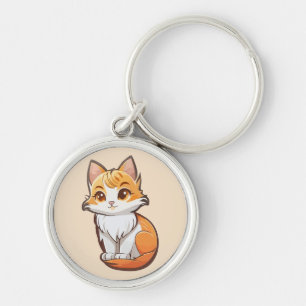 Adorable Kawaii Kitten Key Ring