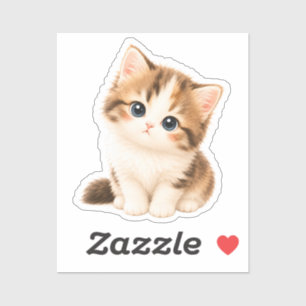 Adorable Kawaii Kitten Sticker