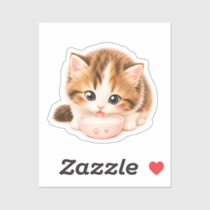 Adorable Kawaii Kitten Sticker