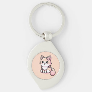 Adorable Kawaii Kitty Key Ring
