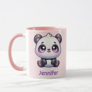 Adorable Kawaii Panda Personalised Design Mug