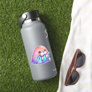 Adorable Kawaii Sparkly Charm Pastel Walrus 