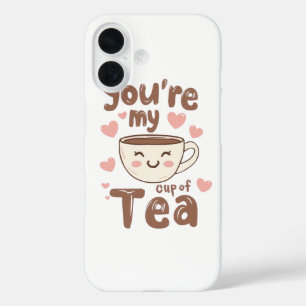 Adorable Kawaii Tea Cup of Love iPhone 16 Case