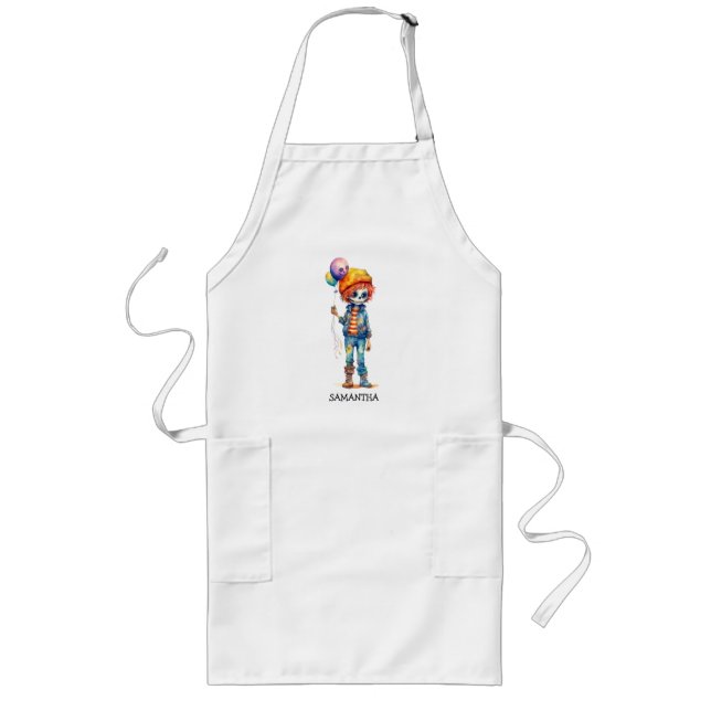Adorable Kid Zombie - Cute Halloween (2) Long Apron (Front)