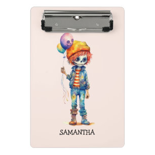 Adorable Kid Zombie - Cute Halloween (2) Mini Clipboard