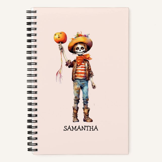 Adorable Kid Zombie - Cute Halloween (3) Notebook (Front)