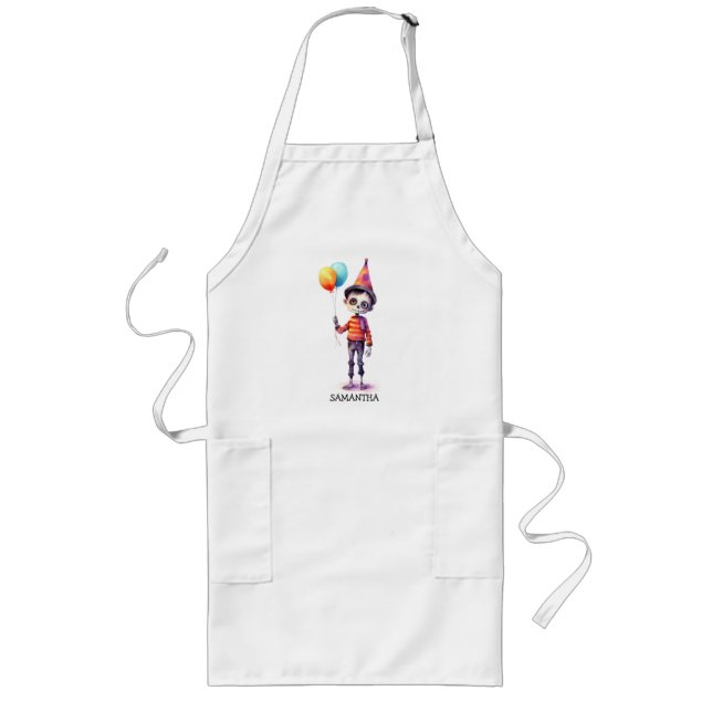 Adorable Kid Zombie - Cute Halloween (4) Long Apron (Front)
