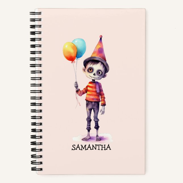Adorable Kid Zombie - Cute Halloween (4) Notebook (Front)