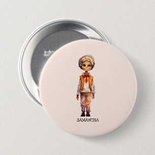 Adorable Kid Zombie - Cute Halloween 7.5 Cm Round Badge