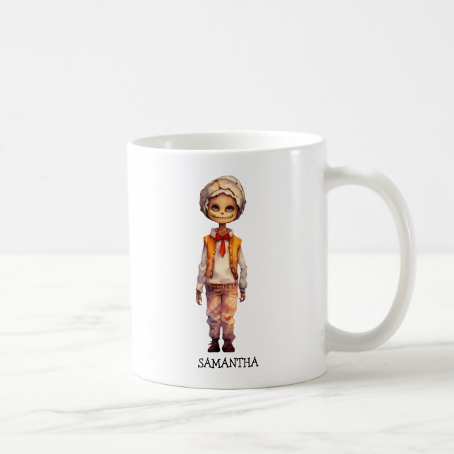 Adorable Kid Zombie - Cute Halloween Coffee Mug (Right)