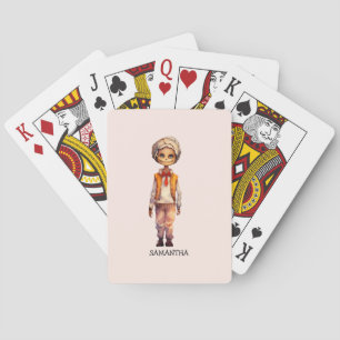 Adorable Kid Zombie - Cute Halloween Playing Cards