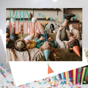 Adorable Kids Folded Birthday Card
