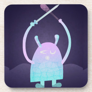 Adorable Kids Monster Character Coaster
