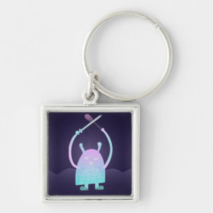 Adorable Kids Monster Character Key Ring