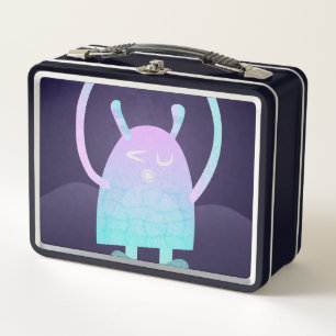 Adorable Kids Monster Character Metal Lunch Box
