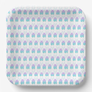 Adorable Kids Monster Character Paper Plate