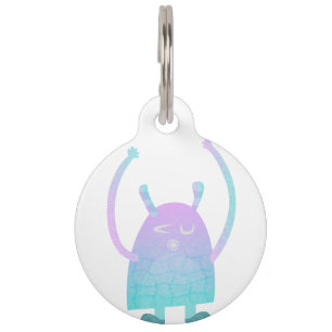 Adorable Kids Monster Character Pet Tag