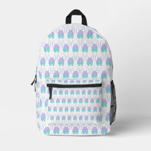 Adorable Kids Monster Character Printed Backpack